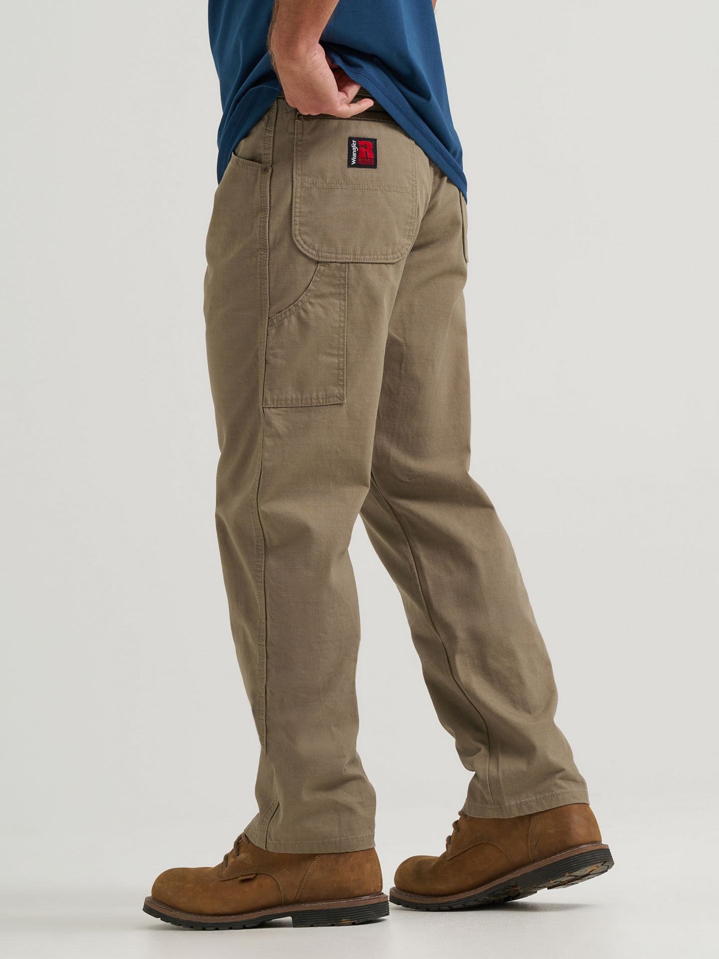 Мужские брюки Wrangler Riggs Workwear® Carpenter Pant, цвет: Коричневый — фото 4