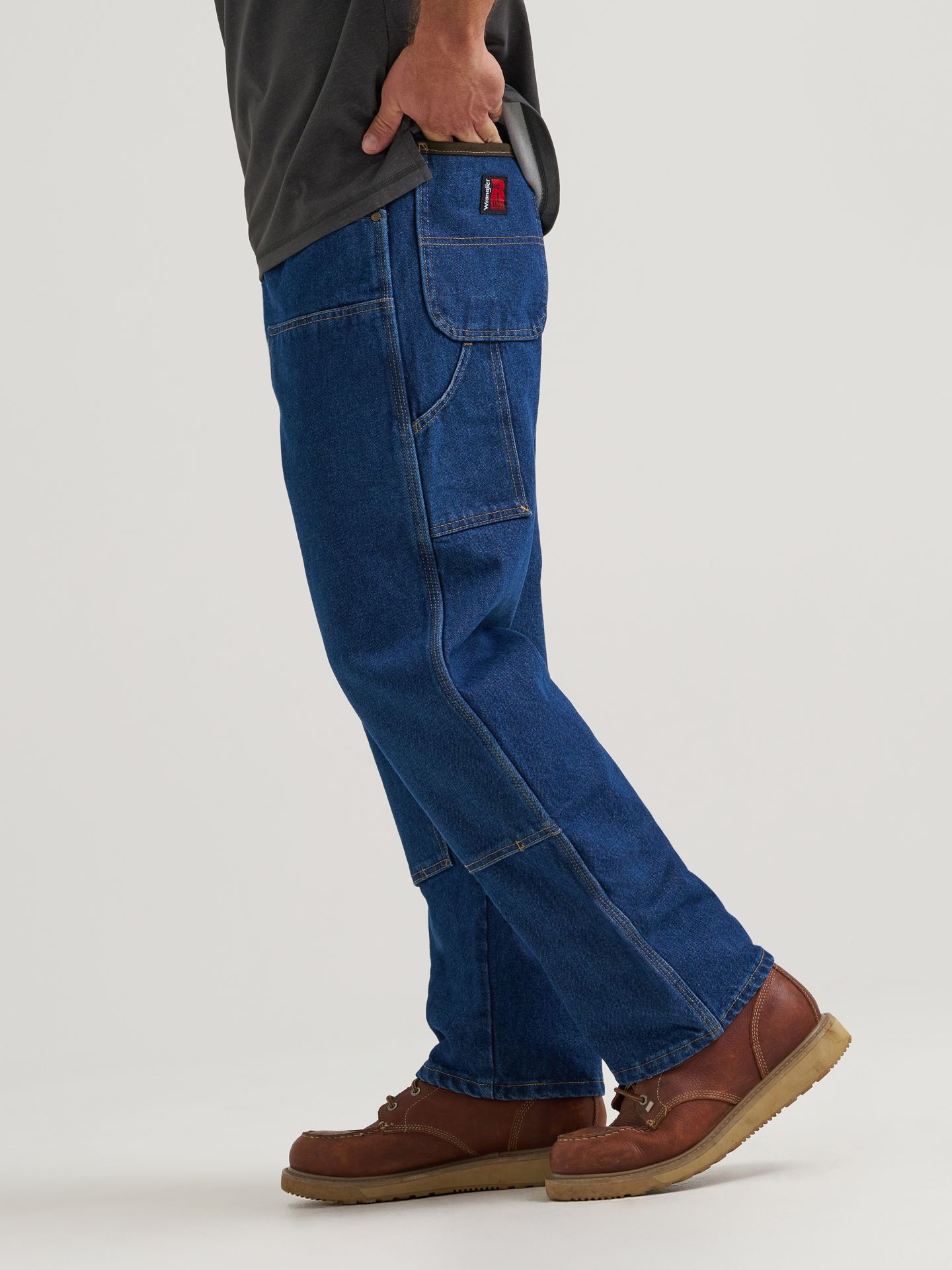 Мужские джинсы Wrangler Riggs Workwear® Utility, цвет: Состаренный индиго — фото 4