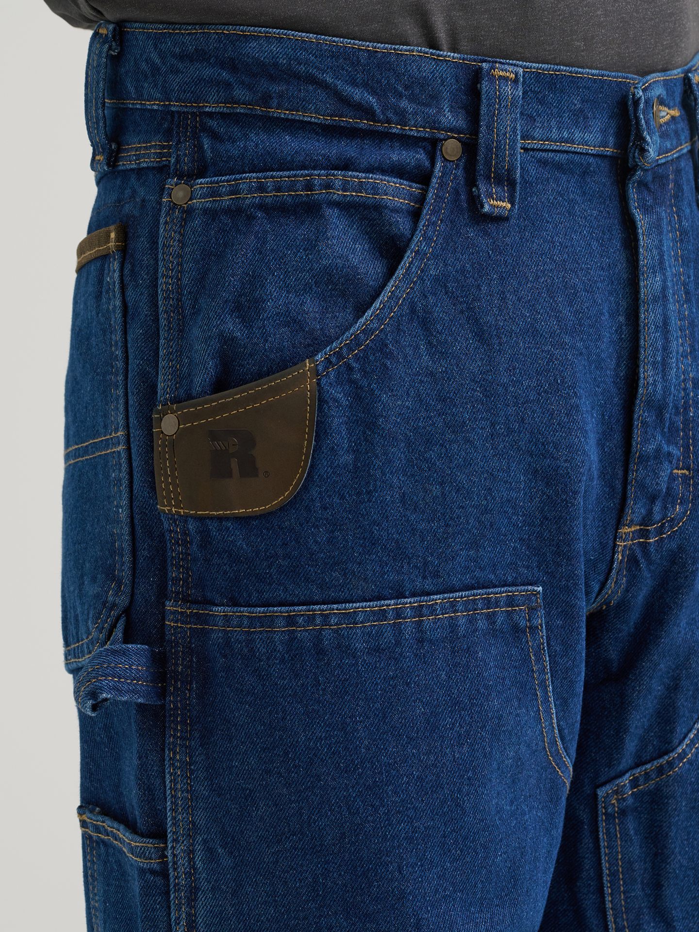 Мужские джинсы Wrangler Riggs Workwear® Utility, цвет: Состаренный индиго — фото 6