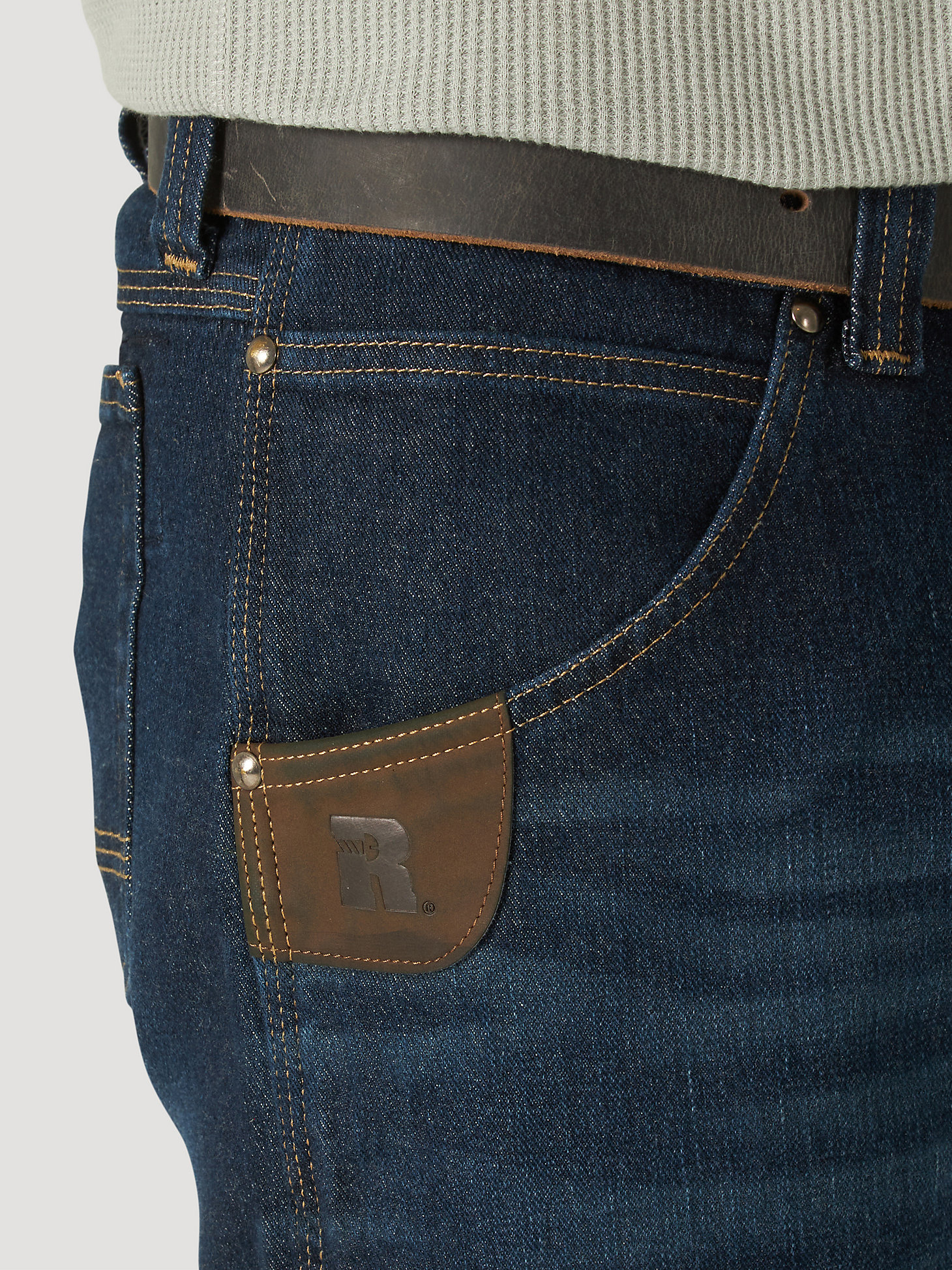 Wrangler® RIGGS WORKWEAR® 5 Pocket Slim Fit Work Jean in Dark Stone alternative view 3
