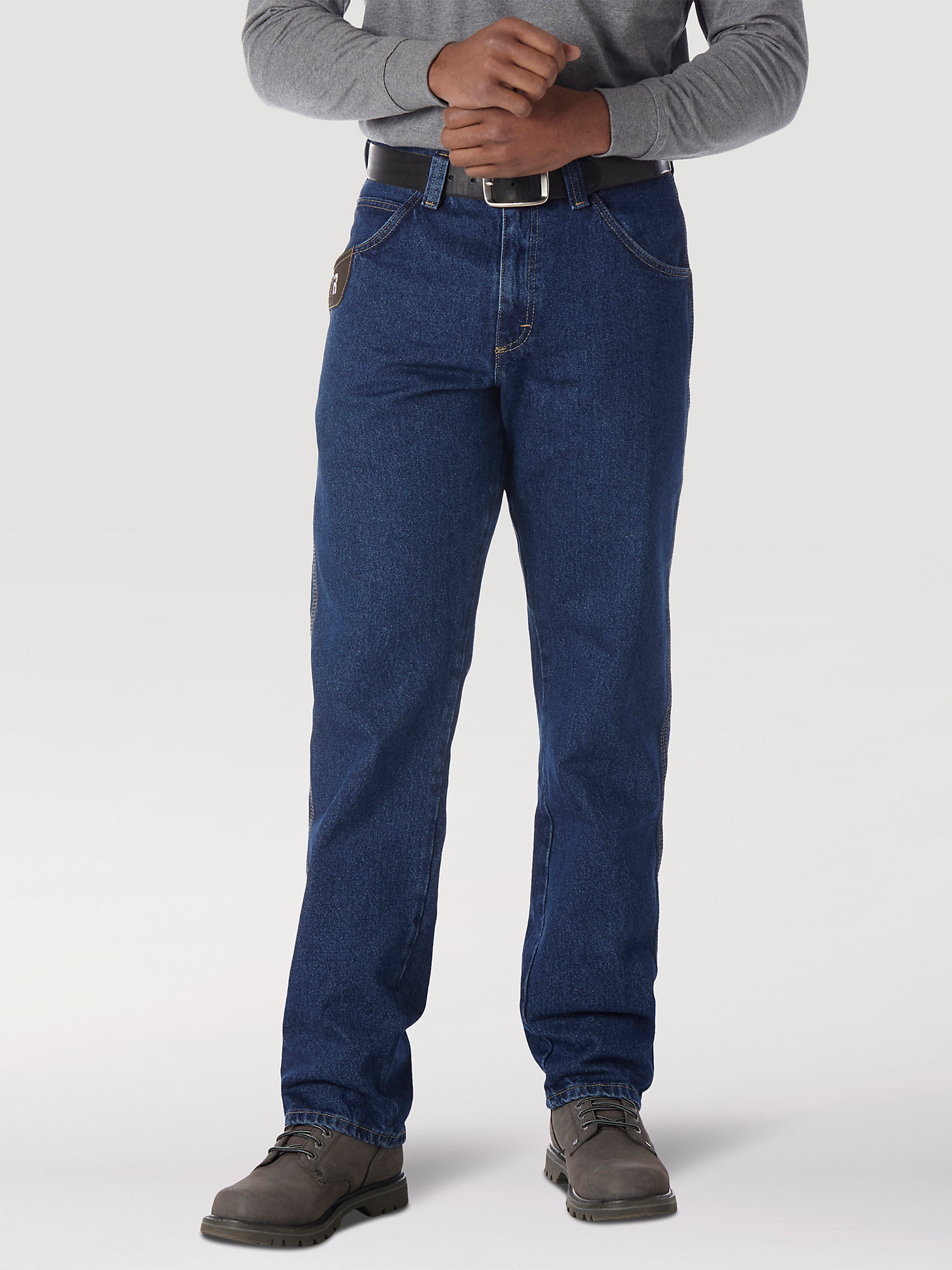 Wrangler® RIGGS Workwear® Five Pocket Jean in Antique Indigo main view