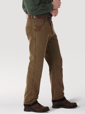 Wrangler® RIGGS Workwear® Quilted Lined Five Pocket Jean in Night Brown