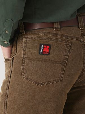 Wrangler® RIGGS Workwear® Quilted Lined Five Pocket Jean in Night Brown