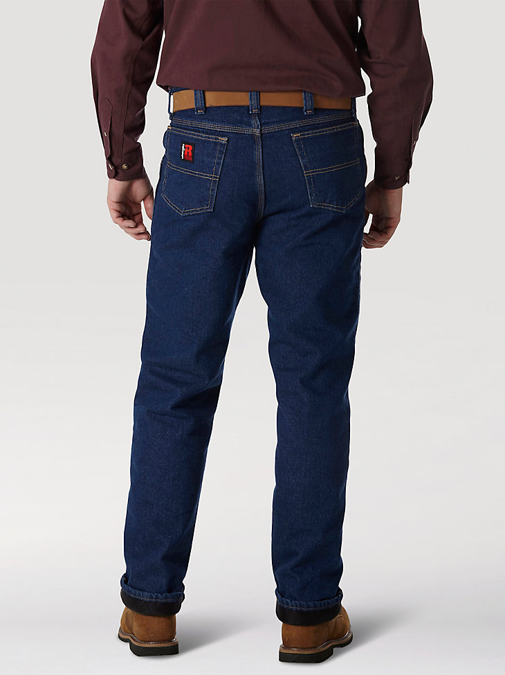 Wrangler® RIGGS Workwear® Quilted Lined Five Pocket Jean in Antique Indigo alternative view 2