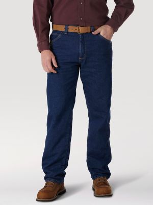 wrangler riggs fleece lined jeans