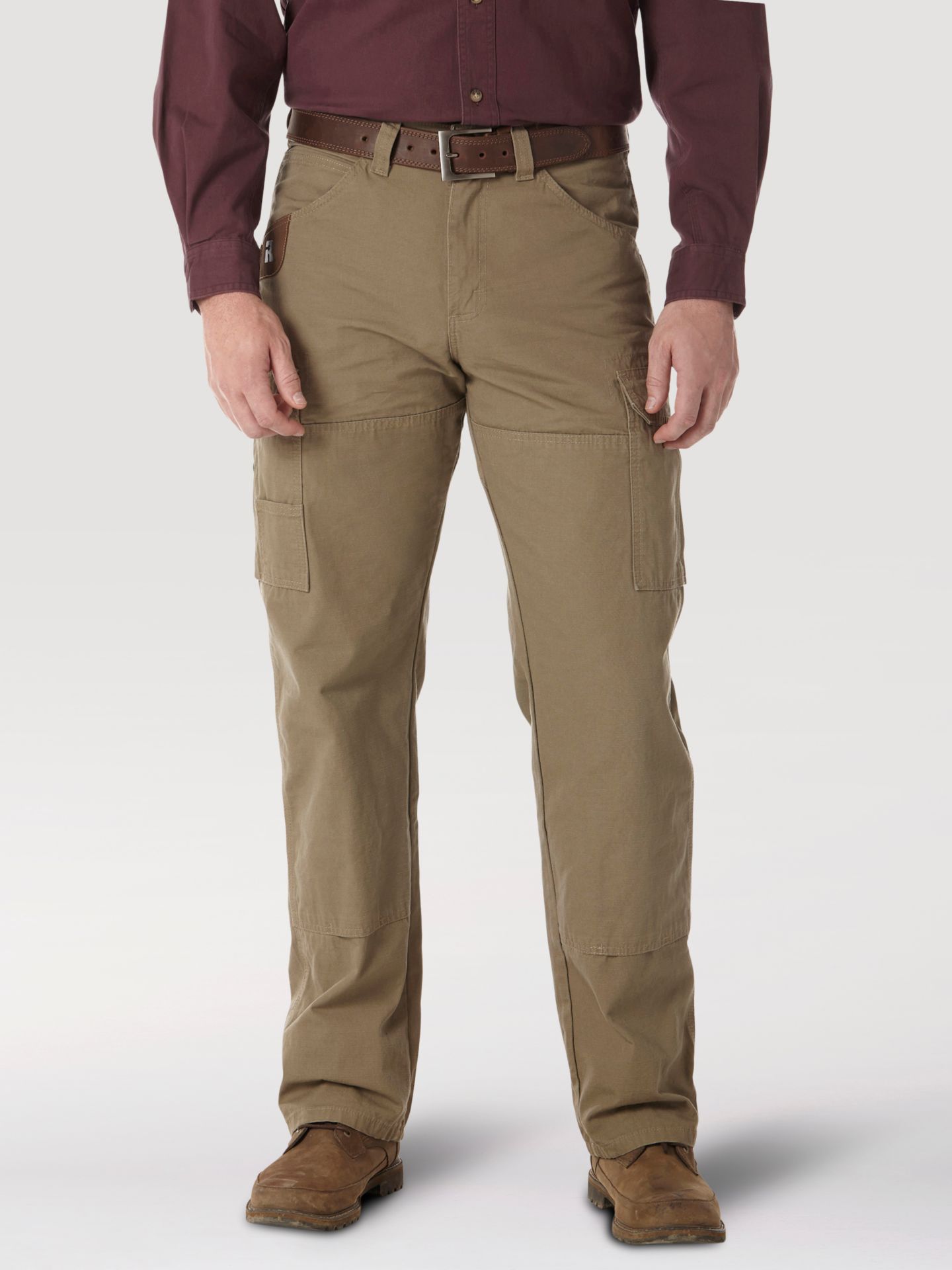 Мужские брюки Wrangler Riggs Workwear® Ripstop Ranger Cargo, цвет: Коричневый — фото 2