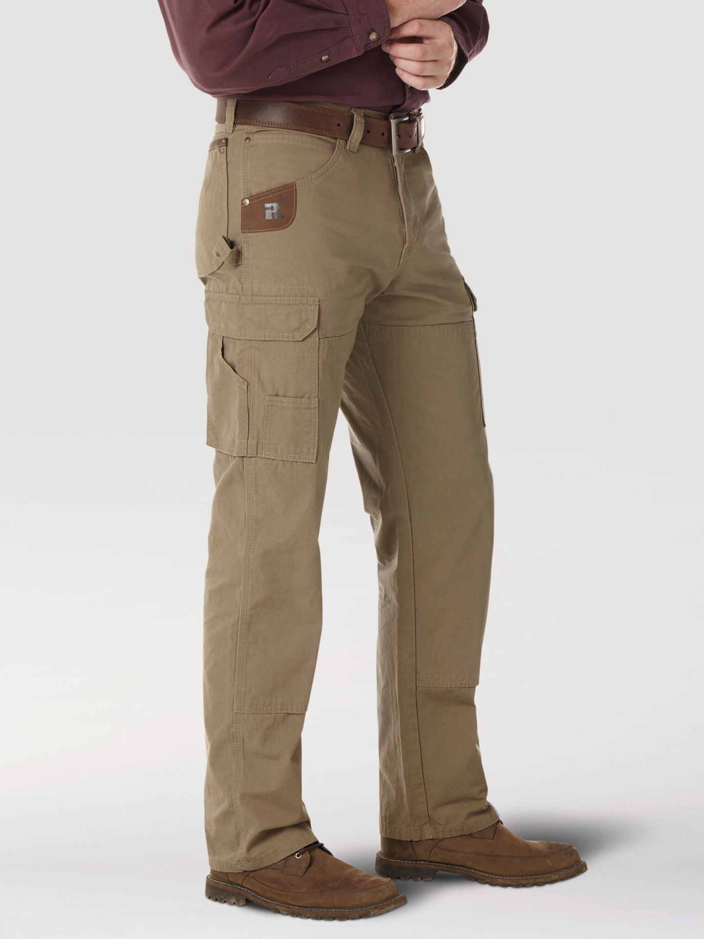 Мужские брюки Wrangler Riggs Workwear® Ripstop Ranger Cargo, цвет: Коричневый — фото 3