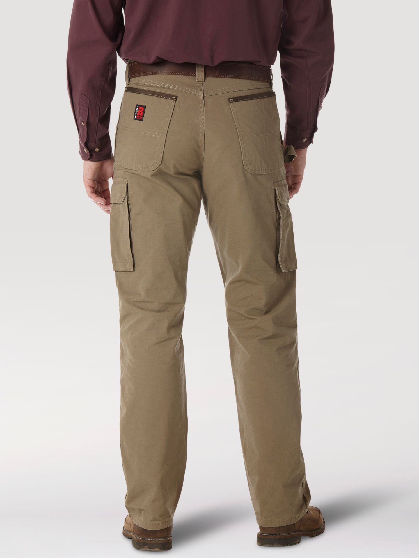Мужские брюки Wrangler Riggs Workwear® Ripstop Ranger Cargo, цвет: Коричневый — фото 4