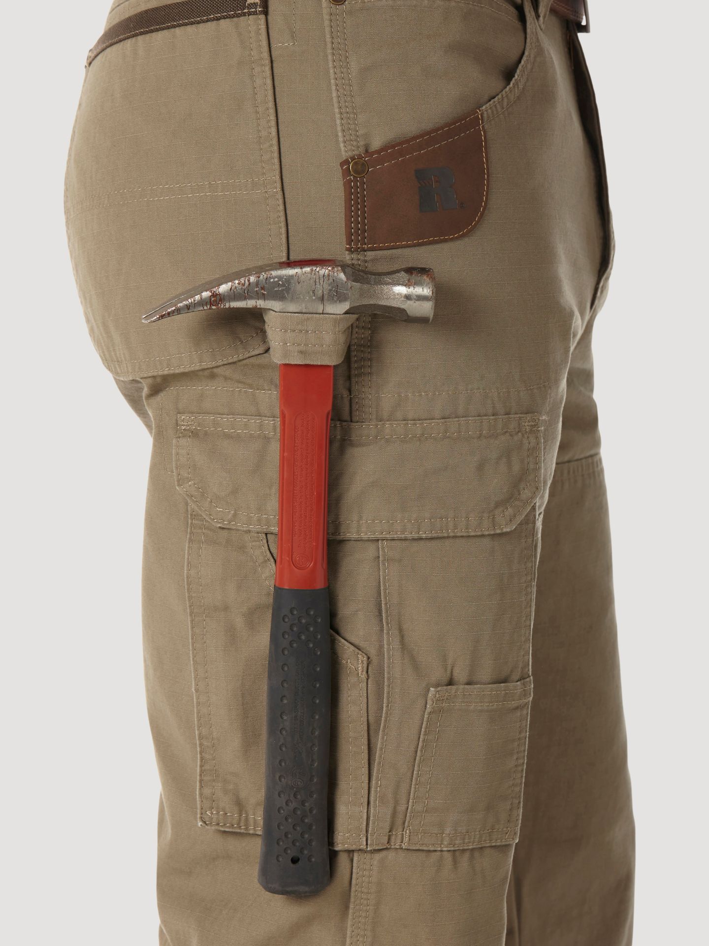 Мужские брюки Wrangler Riggs Workwear® Ripstop Ranger Cargo, цвет: Коричневый — фото 7