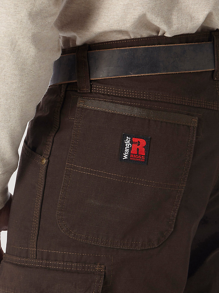 Wrangler® RIGGS Workwear® Ripstop Ranger Cargo Pant in Dark Brown alternative view 4
