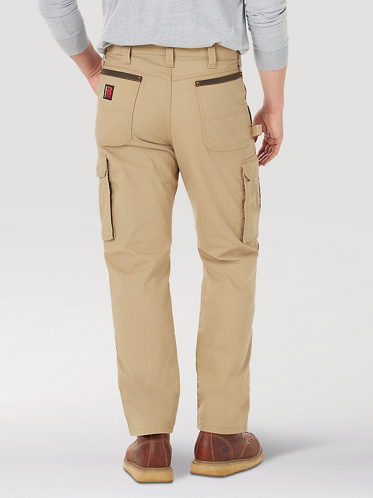 Wrangler® RIGGS Workwear® Comfort Flex Ripstop Ranger Cargo Pant in Golden Khaki alternative view 3