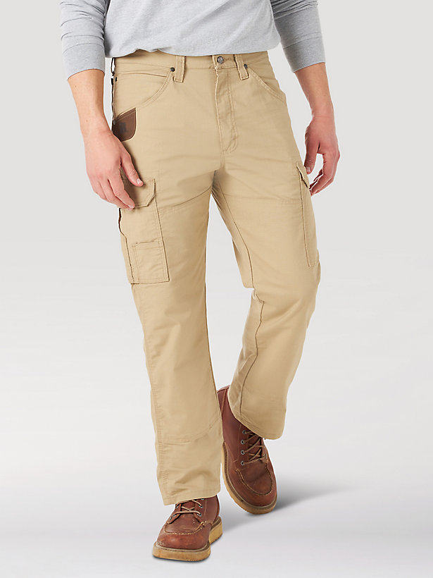 Wrangler® RIGGS Workwear® Comfort Flex Ripstop Ranger Cargo Pant in Golden Khaki