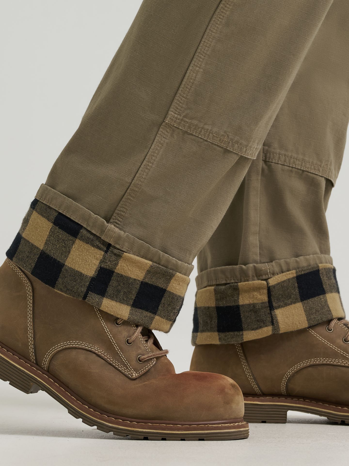 Мужские брюки Wrangler Riggs Workwear® Lined Ripstop Ranger Pant, цвет: Коричневый — фото 3