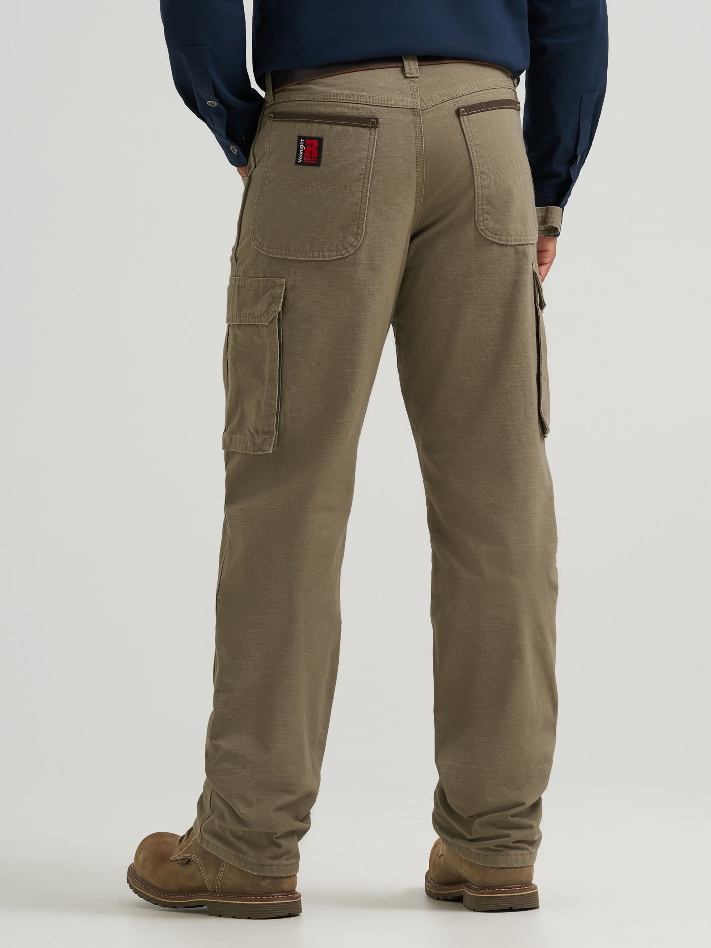 Мужские брюки Wrangler Riggs Workwear® Lined Ripstop Ranger Pant, цвет: Коричневый — фото 4