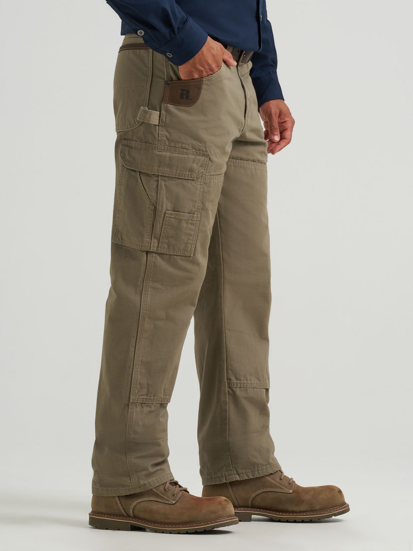 Мужские брюки Wrangler Riggs Workwear® Lined Ripstop Ranger Pant, цвет: Коричневый — фото 6
