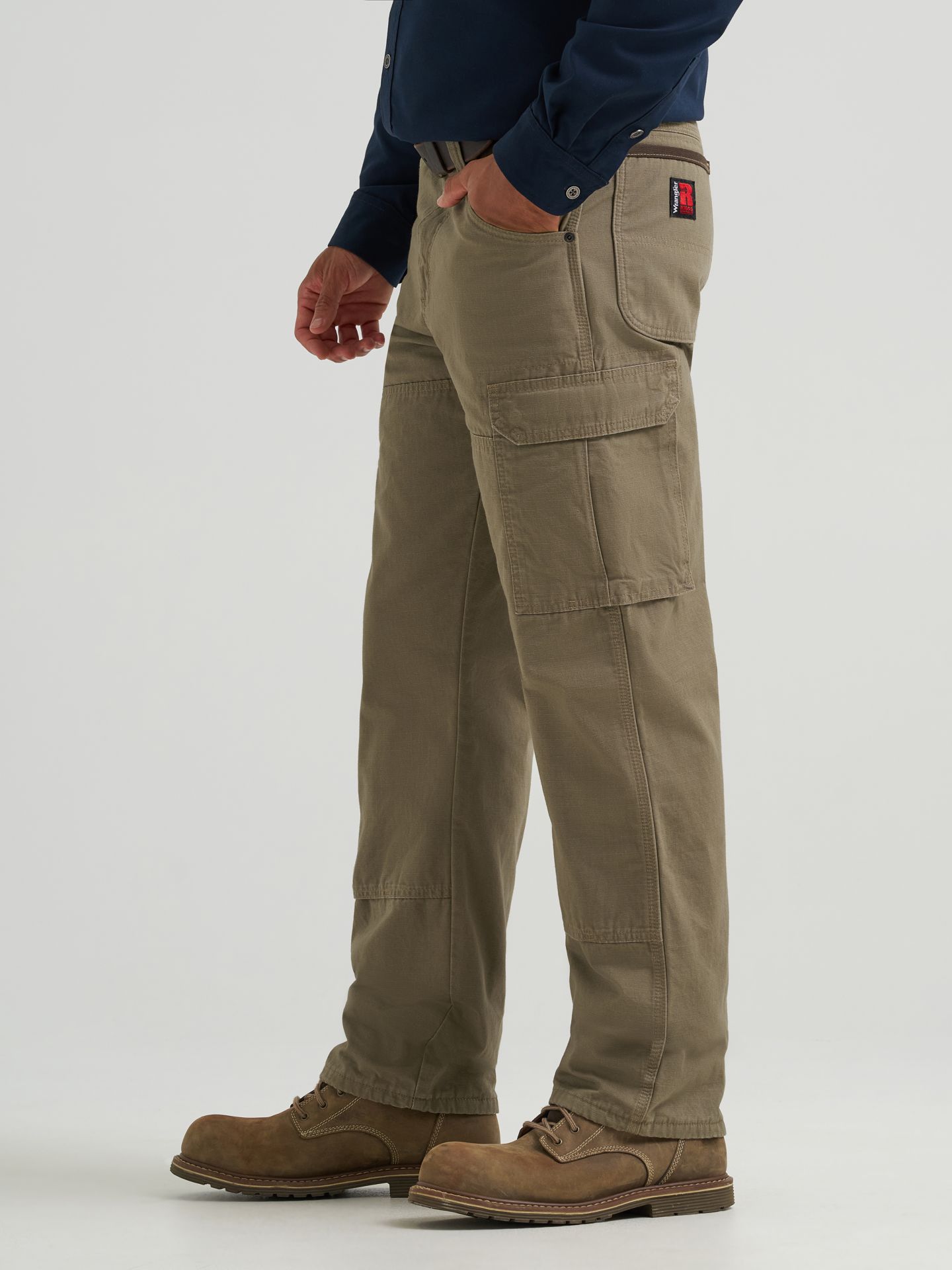 Мужские брюки Wrangler Riggs Workwear® Lined Ripstop Ranger Pant, цвет: Коричневый — фото 7