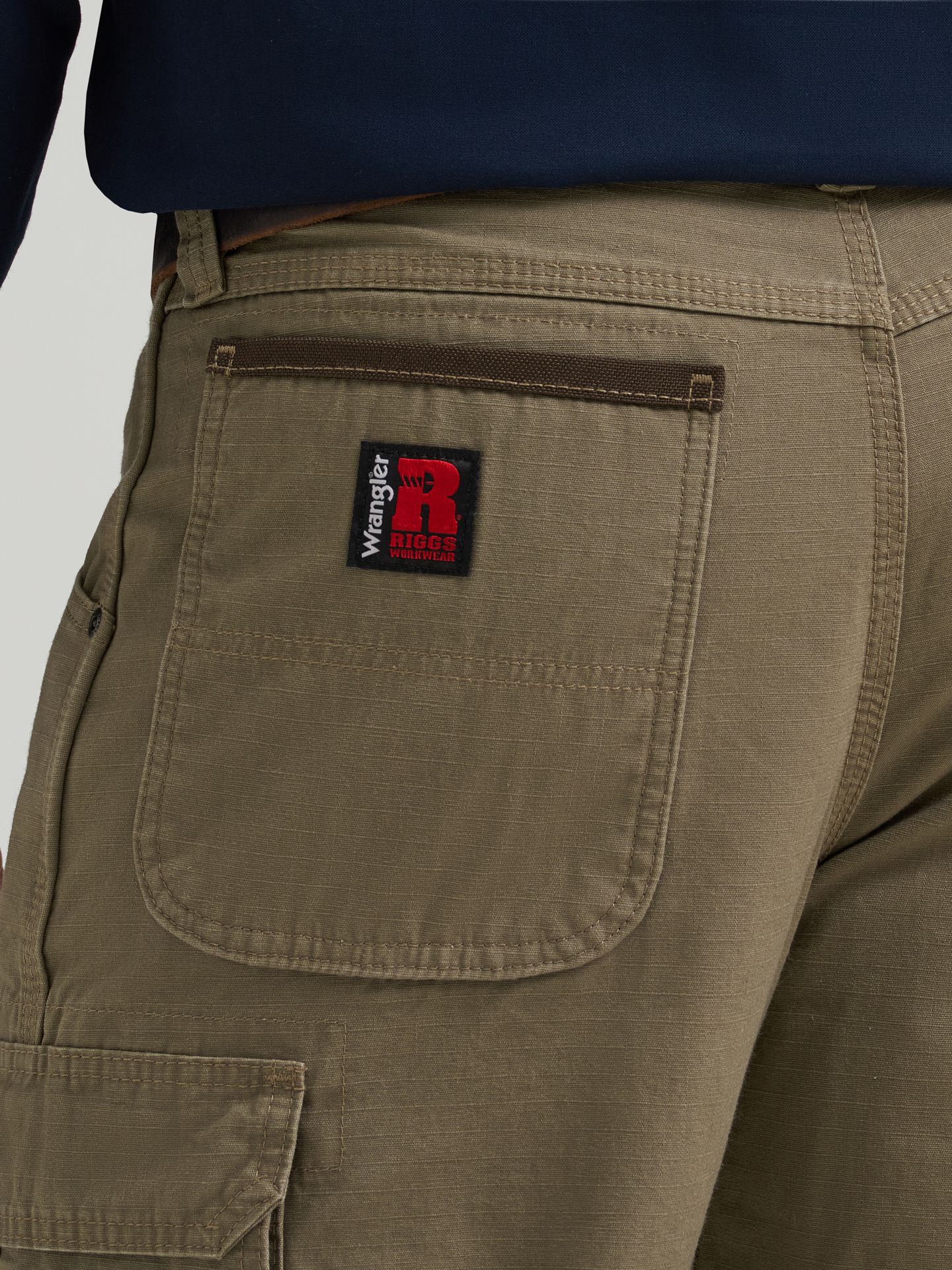 Мужские брюки Wrangler Riggs Workwear® Lined Ripstop Ranger Pant, цвет: Коричневый — фото 8
