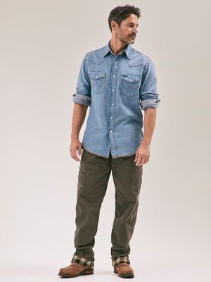 green-cotton-cargo-pants