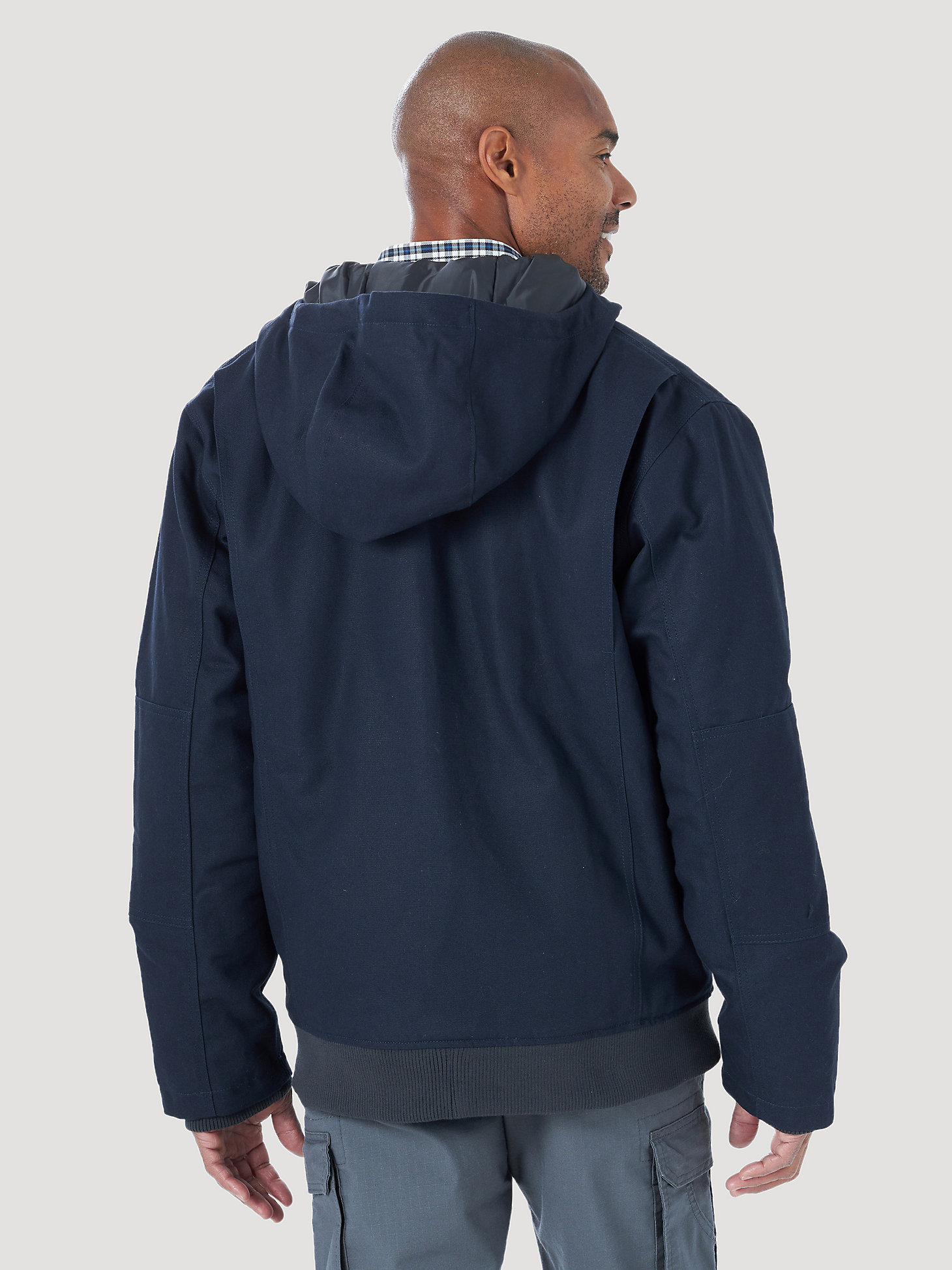 Wrangler® RIGGS Workwear® Tough Layers Insulated Canvas Work Jacket in Dark Navy alternative view 3