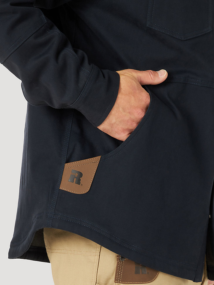 Wrangler® RIGGS Workwear® Tough Layers Fleece Lined Work Shirt Jacket in Dark Navy alternative view 3