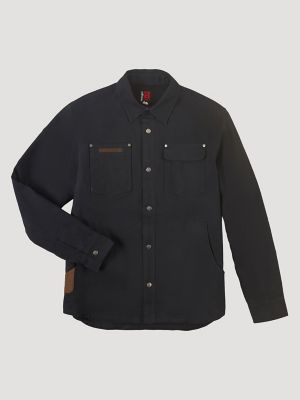 Wrangler® RIGGS Workwear® Tough Layers Fleece Lined Work Shirt Jacket in  Dark Navy