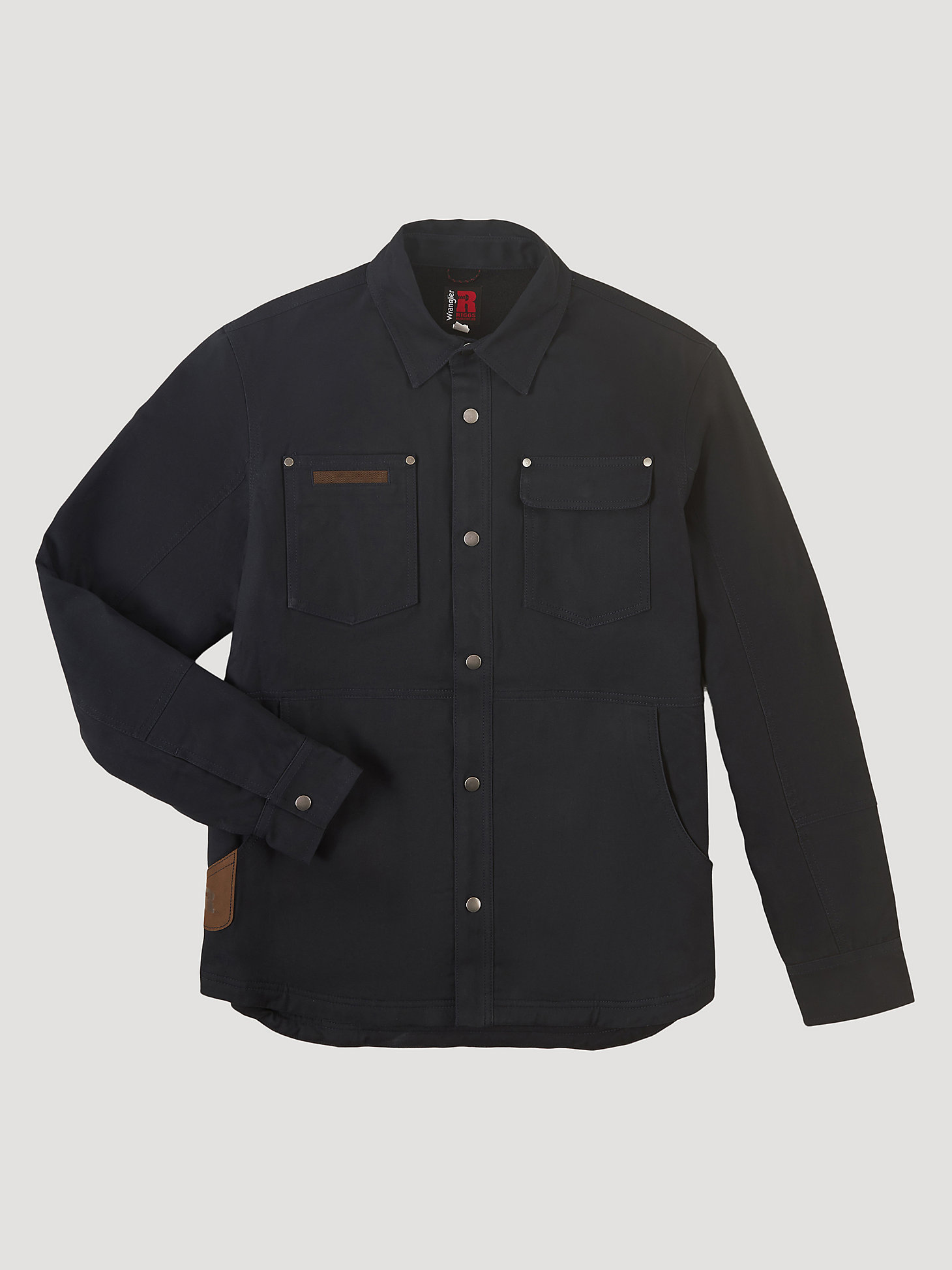 Wrangler® RIGGS Workwear® Tough Layers Fleece Lined Work Shirt Jacket in Dark Navy alternative view 5