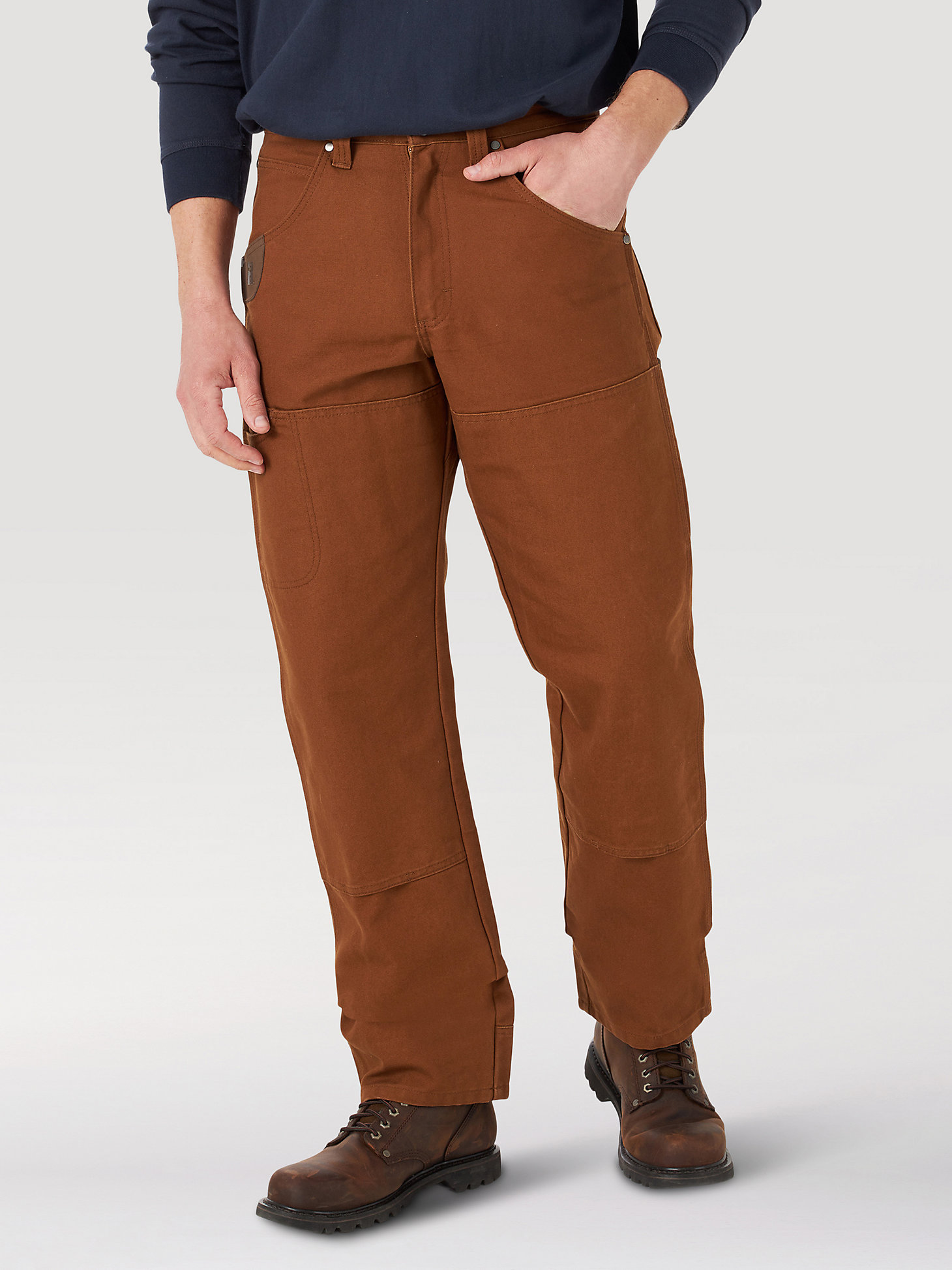 Wrangler® RIGGS Workwear® Mason Relaxed Fit Canvas Pant in Toffee Brown alternative view 1