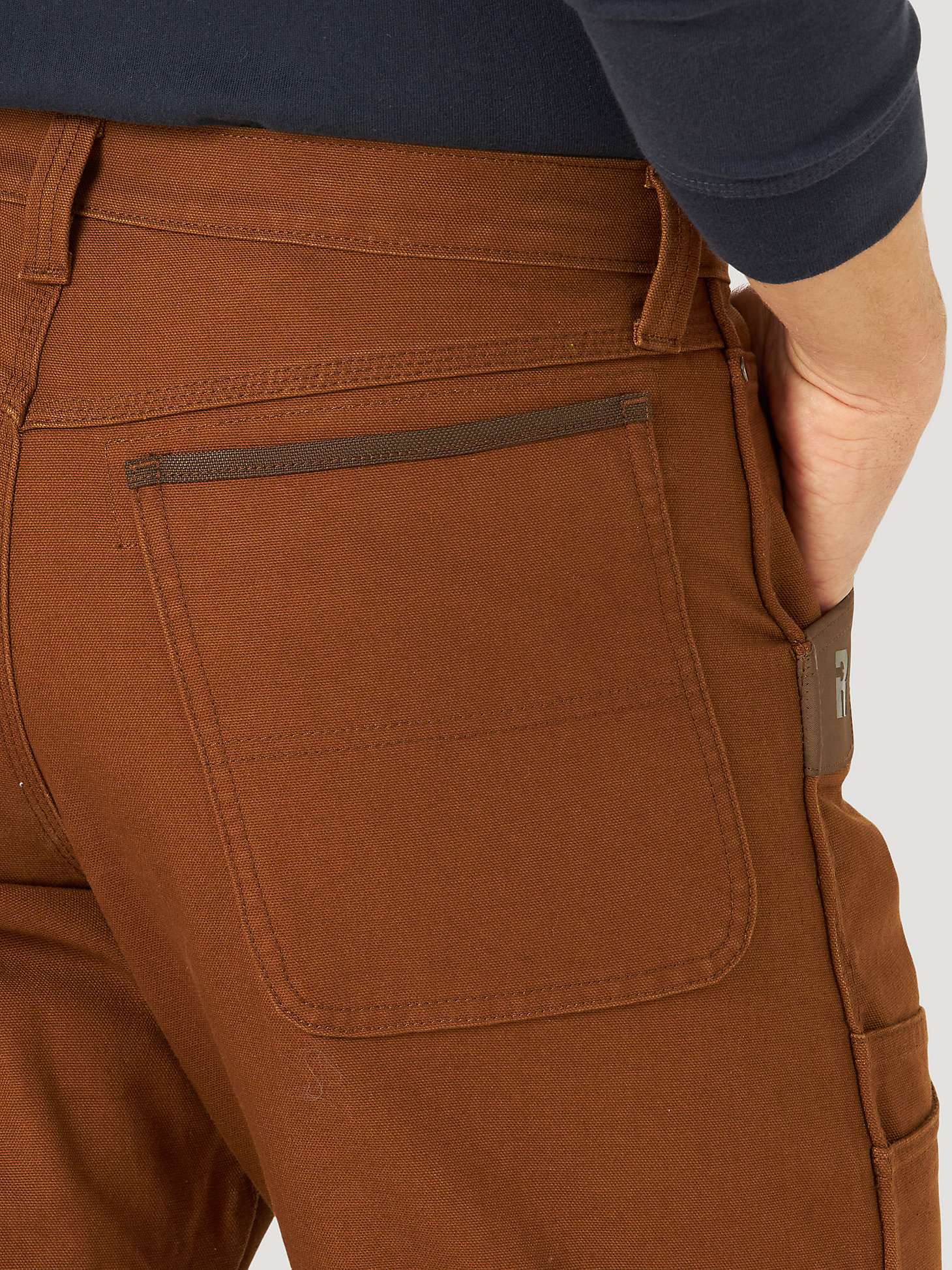 Wrangler® RIGGS Workwear® Mason Relaxed Fit Canvas Pant in Toffee Brown alternative view 4