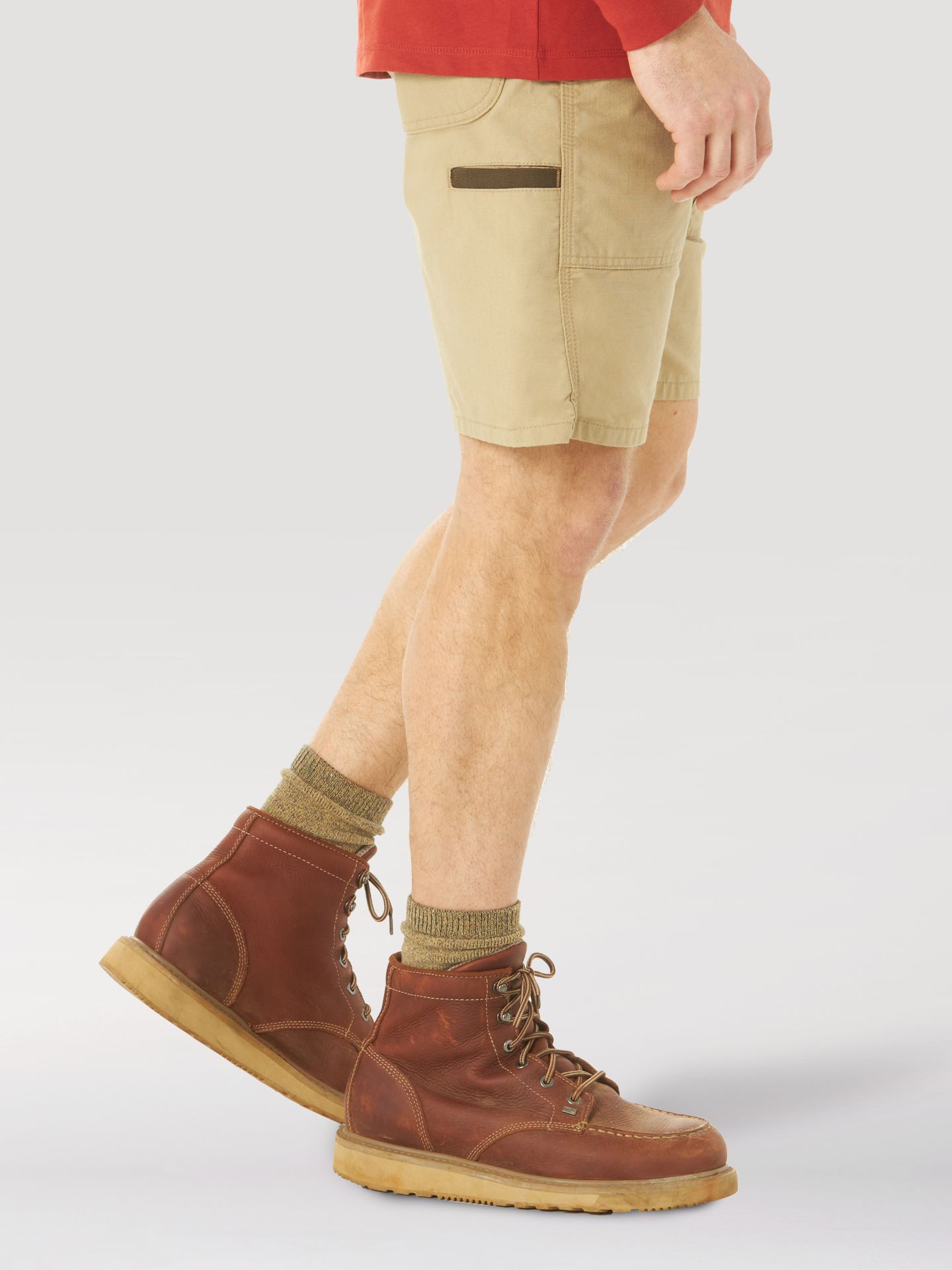 Мужские шорты Wrangler Riggs Workwear® Regular Fit Work Short, цвет: Золотой хаки — фото 3