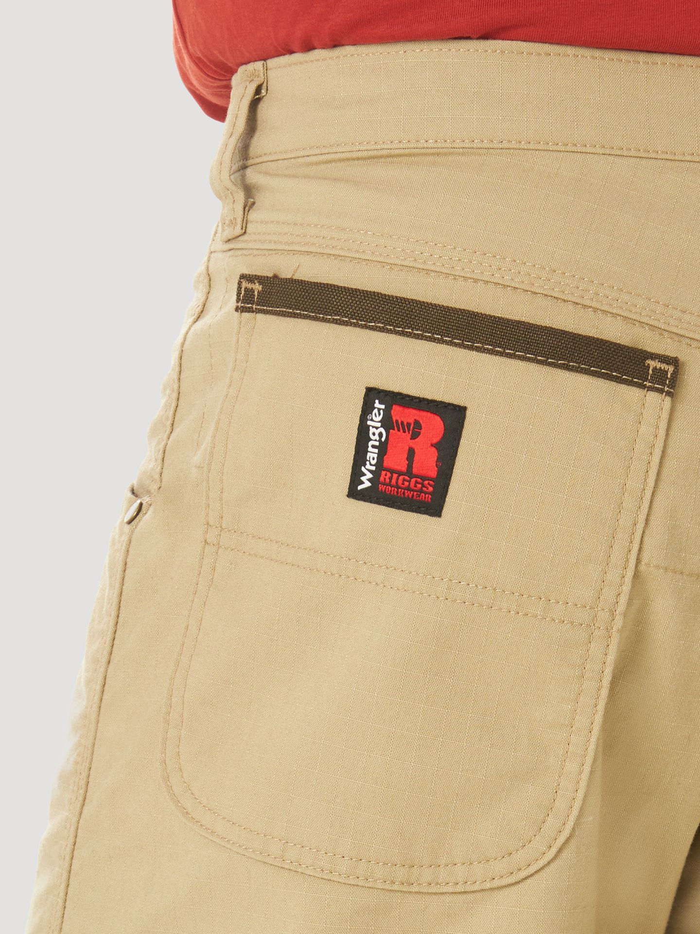 Мужские шорты Wrangler Riggs Workwear® Regular Fit Work Short, цвет: Золотой хаки — фото 4