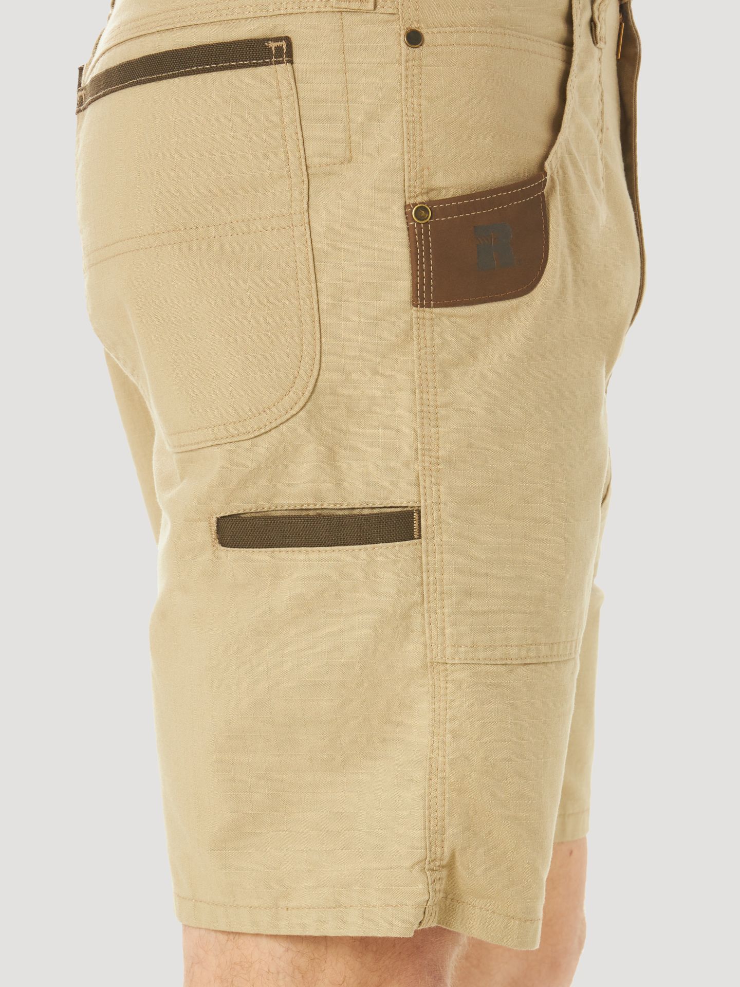 Мужские шорты Wrangler Riggs Workwear® Regular Fit Work Short, цвет: Золотой хаки — фото 5