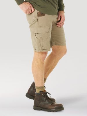 Mens khaki hotsell shorts long