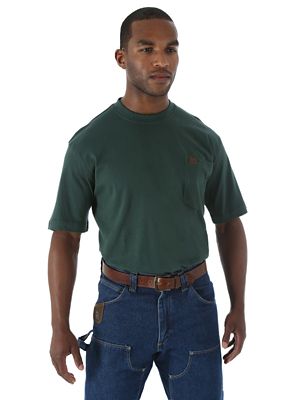 Wrangler Workwear Men's Short Sleeve Pocket Tee, 3-Pack 