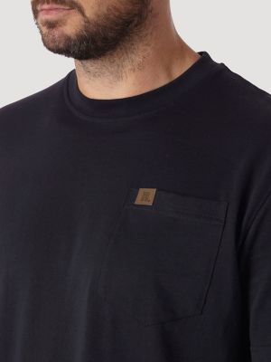 Wrangler Men's Short-Sleeve Riggs Workwear Pocket T-Shirt, Navy, 2XL