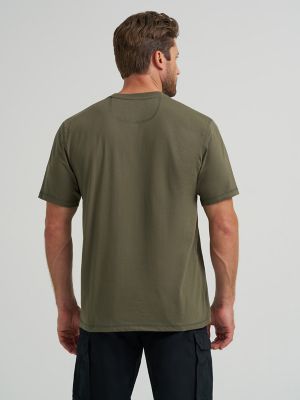 Wrangler&reg; RIGGS Workwear&reg; Short Sleeve 1 Pocket Performance T-Shirt in Hazel Green