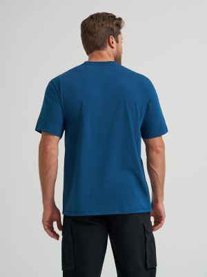 Wrangler&reg; RIGGS Workwear&reg; Short Sleeve 1 Pocket Performance T-Shirt in Oxford Blue