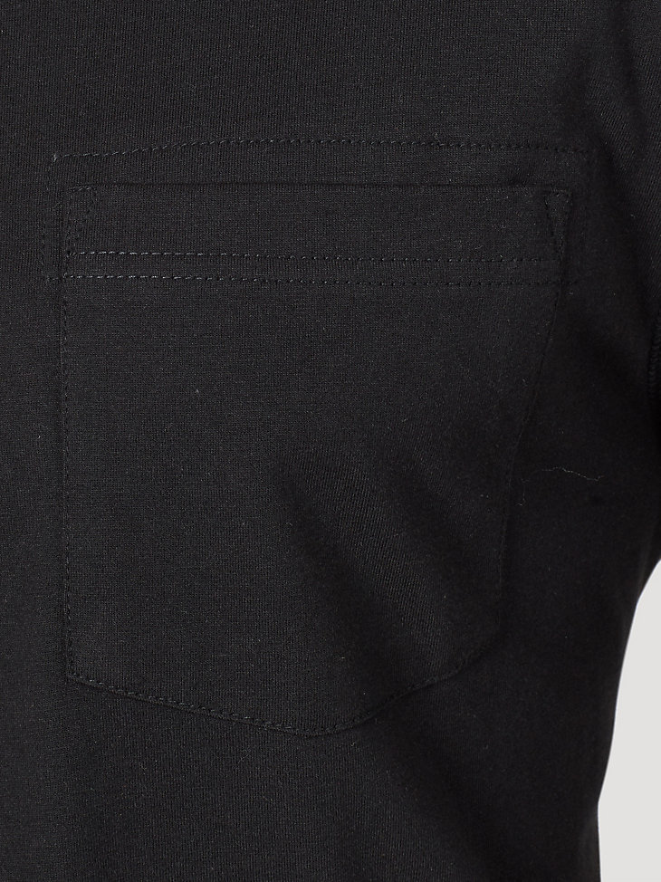 Wrangler® RIGGS Workwear® Long Sleeve 1 Pocket Performance T-Shirt in Black alternative view 2