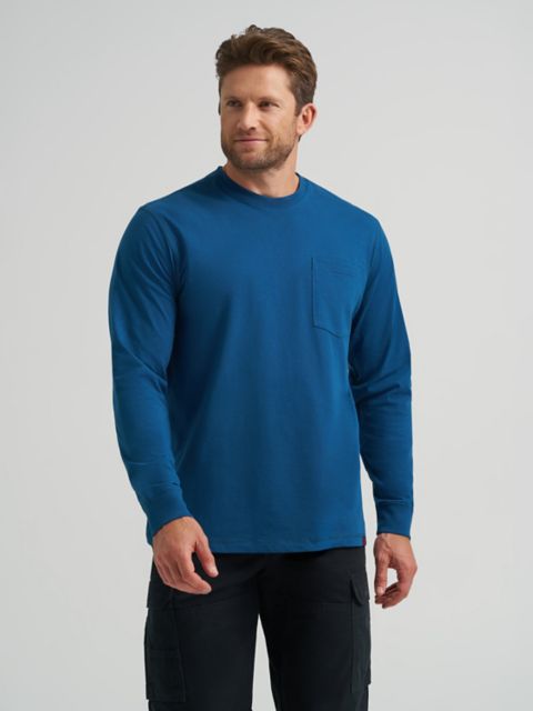 Мужские футболки Wrangler RIGGS Workwear® Long Sleeve 1 Pocket Performance T-Shirt