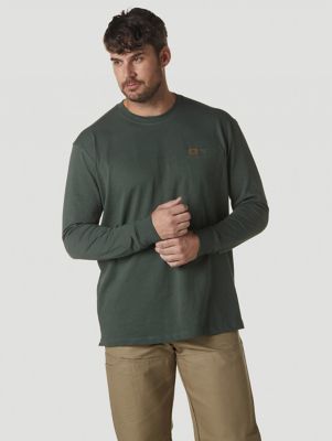 Wrangler® RIGGS Workwear® Long Sleeve Pocket T-Shirt in Burgundy