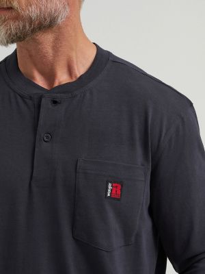 再入荷のおすすめ最新情報 Workwear® RIGGS Wrangler® Long SALE | Henley Solid Sleeve Clothing