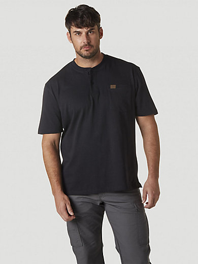 Navy Men's Wrangler Riggs Short Sleeve Shirt Size XL Color 