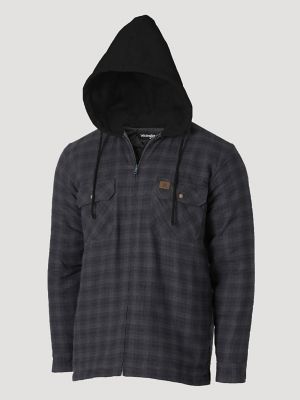 riggs workwear hooded flannel jacket