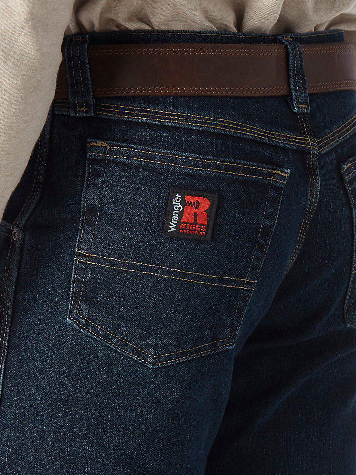 Wrangler® RIGGS Workwear® Advanced Comfort Five Pocket Jean in Dark Tint alternative view 3