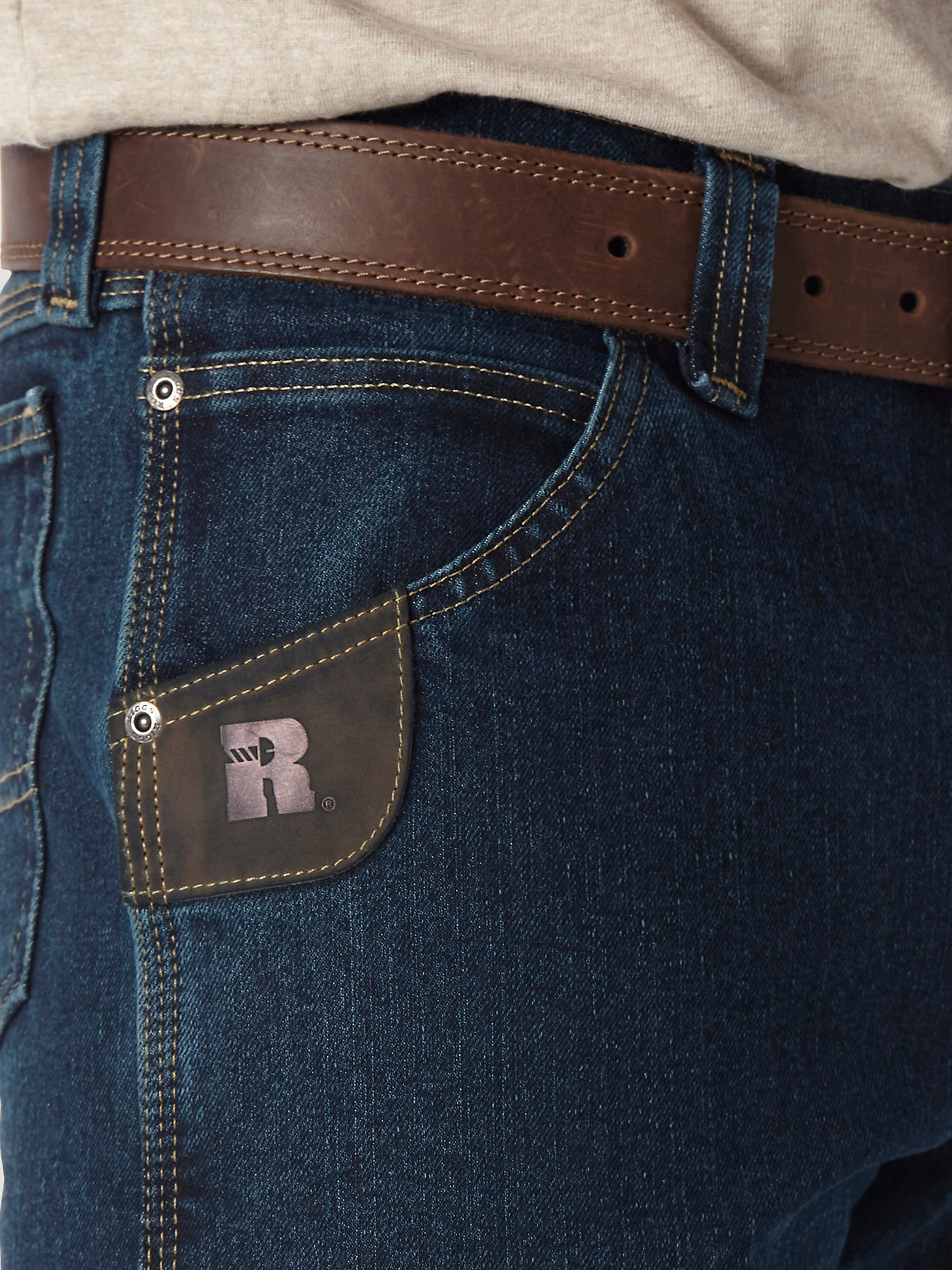 Wrangler® RIGGS Workwear® Advanced Comfort Five Pocket Jean in Dark Tint alternative view 4