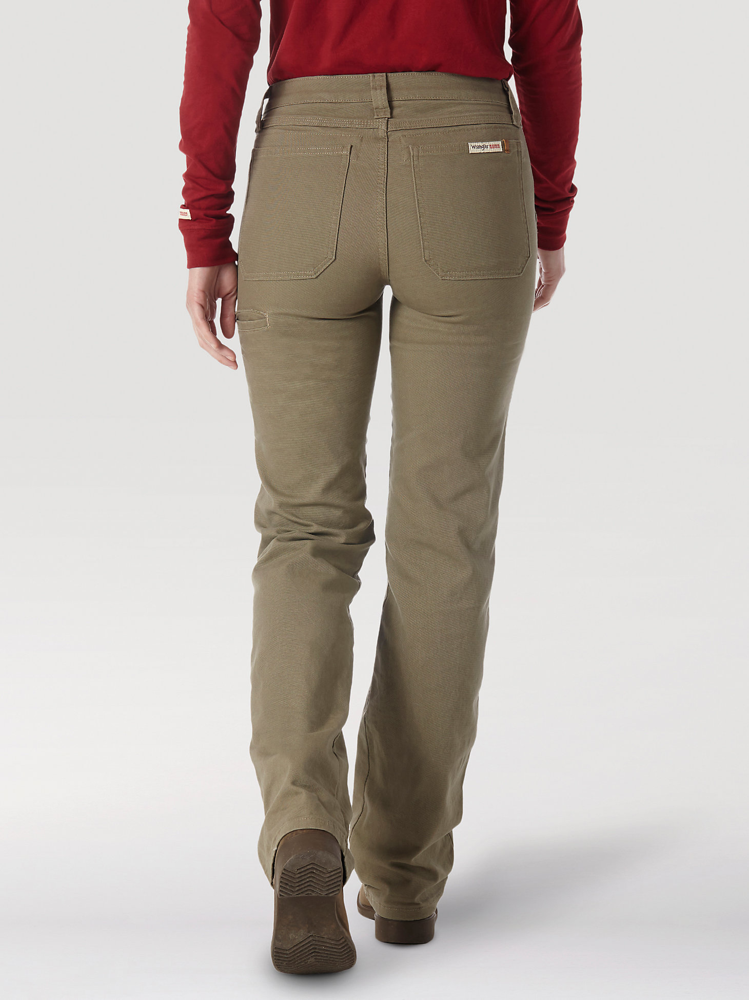 Women's Wrangler® RIGGS Workwear® Advanced Comfort Work Pant in Bark alternative view 2