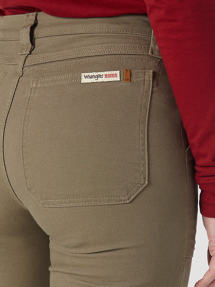 Women's Wrangler® RIGGS Workwear® Advanced Comfort Work Pant in Bark alternative view 3