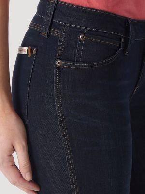 Women's Wrangler&reg; RIGGS Workwear&reg; Bootcut Work Jean in Dark Rinse