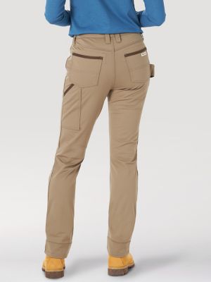 Women's Wrangler® RIGGS Workwear® Techno Knit Utility Work Pant in Dark  Khaki