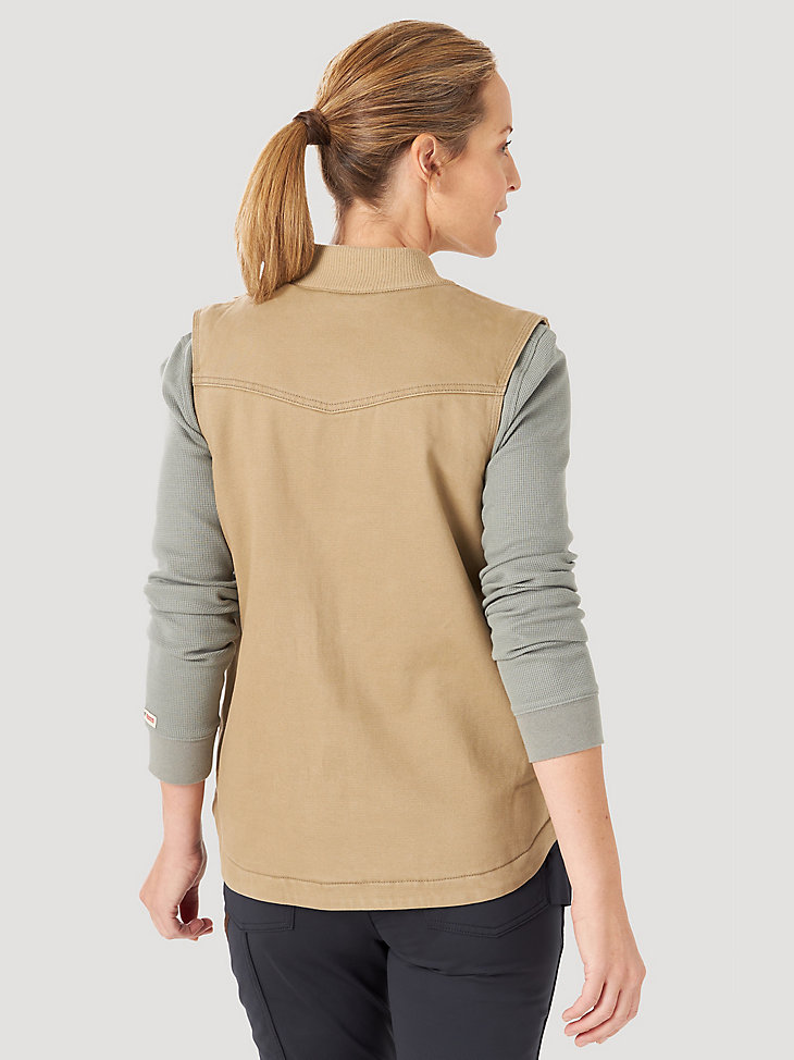 Women's Wrangler® RIGGS Workwear® Tough Layers Insulated Work Vest in Golden Khaki alternative view