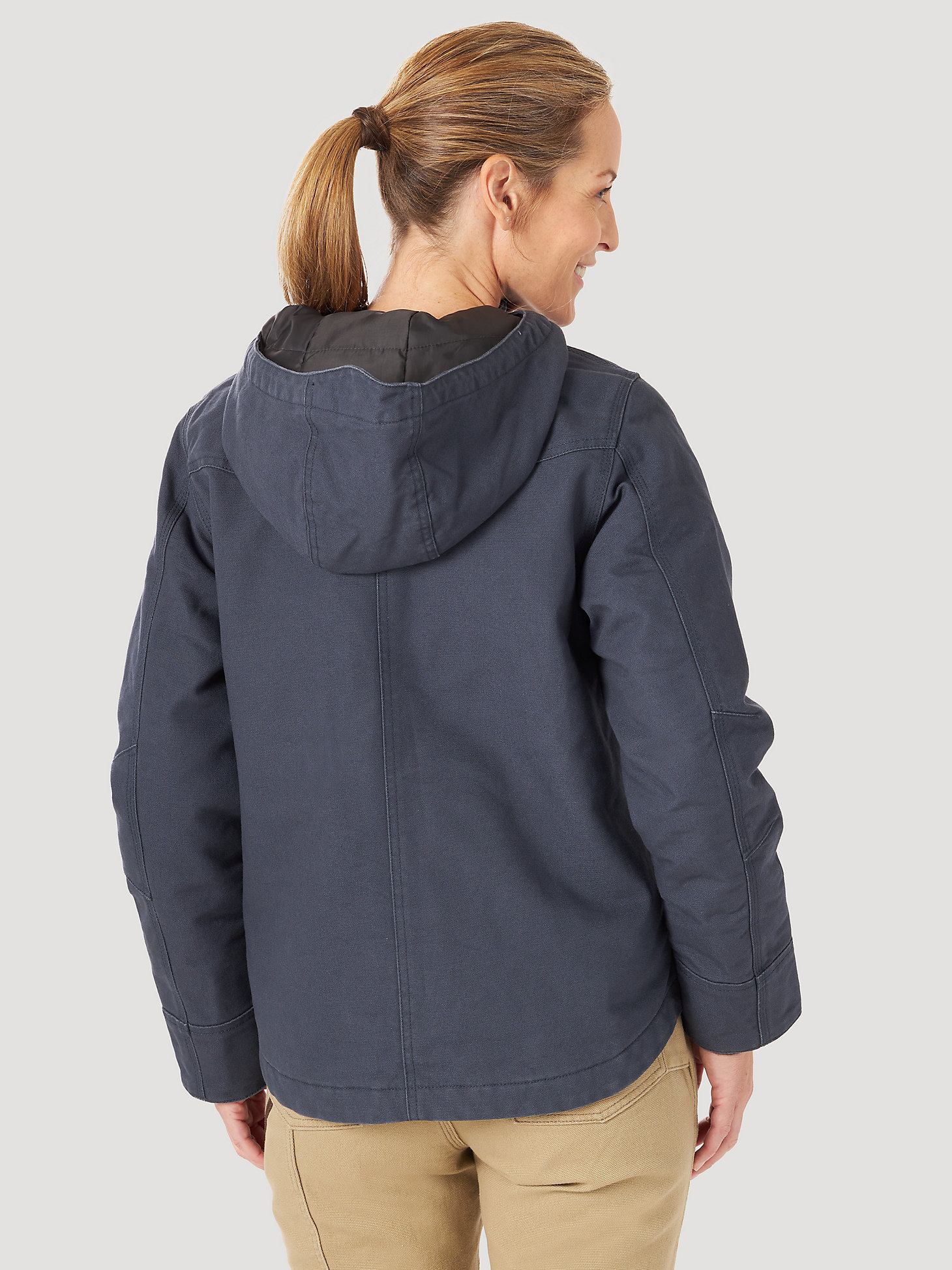 Women's Wrangler® RIGGS Workwear® Tough Layers Insulated Canvas Work Jacket in Ink alternative view 1